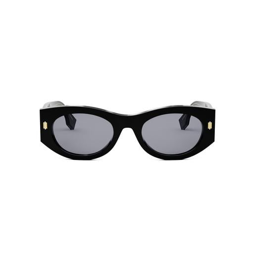 Солнцезащитные очки женские Fendi Roma Schwarze ovale Sonnenbrille (sgl08)