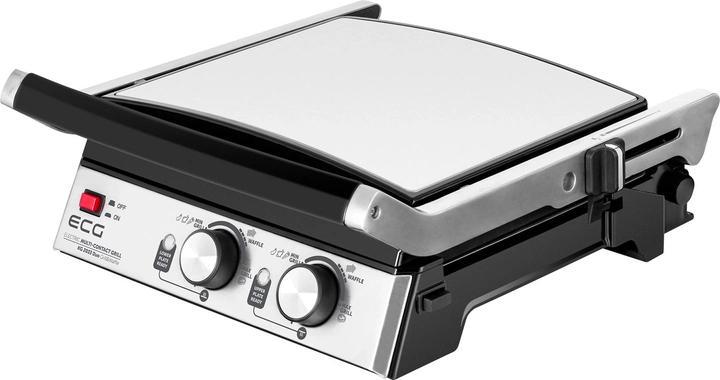 Гриль электрический контактный ECG KG 2033 Duo Grill&Waffle 2в1 2000 Вт (100213) - фото 7