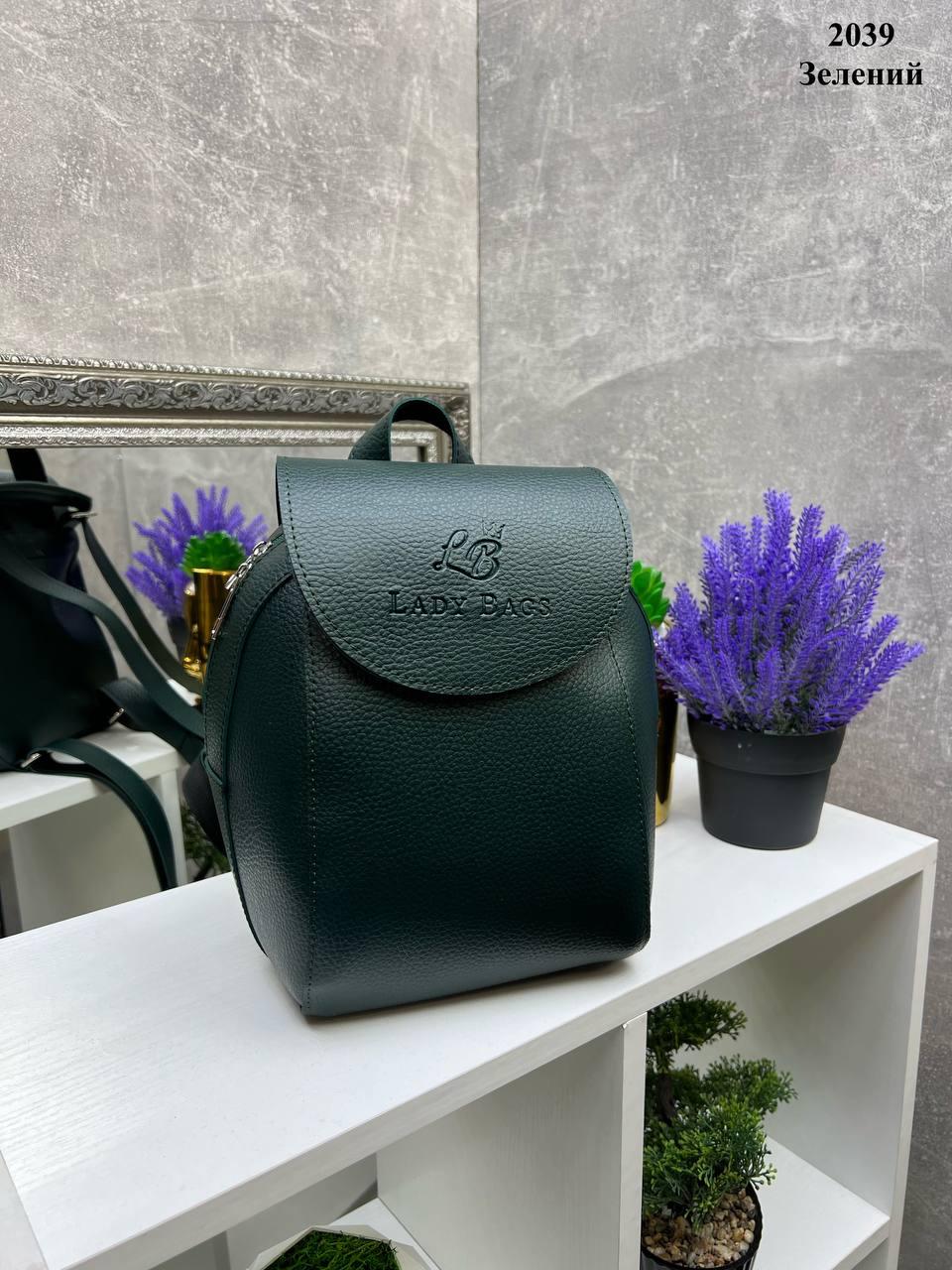 Рюкзак-трансформер через плечо городской под клапаном сумка рюкзак 25х19 см Зеленый - фото 3 Рюкзак-трансформер через плечо городской под клапаном сумка рюкзак 25х19 см Зеленый - фото 3