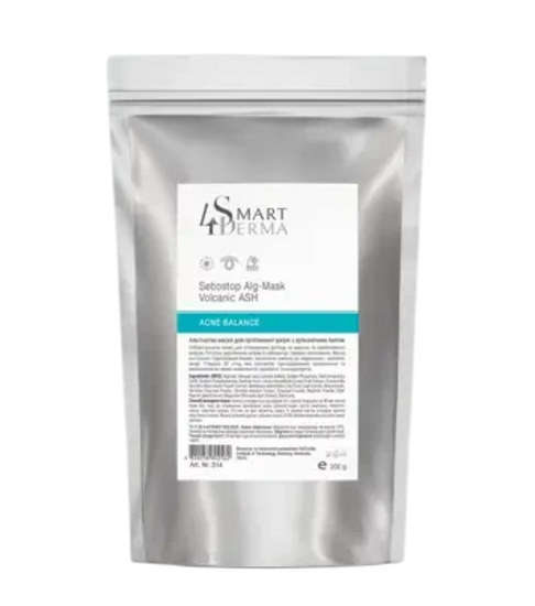 Маска альгинатная Smart4derma для проблемной кожи с вулканической пылью 200 г (2624439089)
