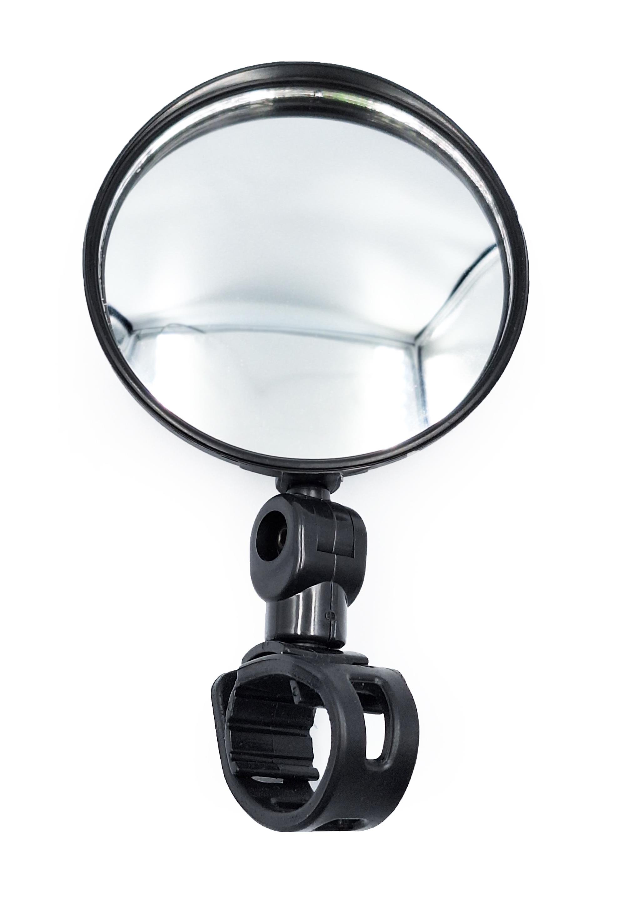 Дзеркало для велосипеда на кермо кругле з шарніром 8 см Чорний (G0000489) - фото 3 Дзеркало для велосипеда на кермо кругле з шарніром 8 см Чорний (G0000489) - фото 3