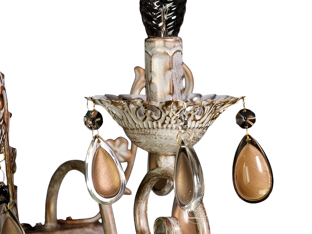 Бра с изящным резным декором Белый/Золотой (4804/1W) - фото 4