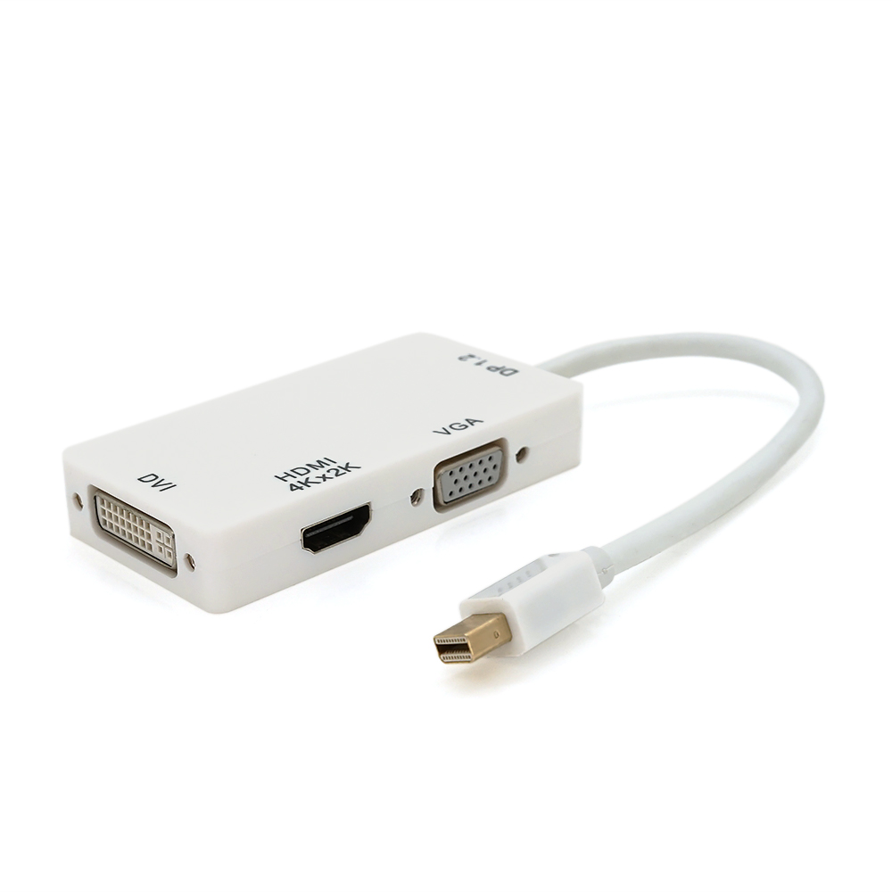 Конвертер VOLTRONIC mini Display Port HDMI VGA DVI универсальный 30 см 4K (26301600)
