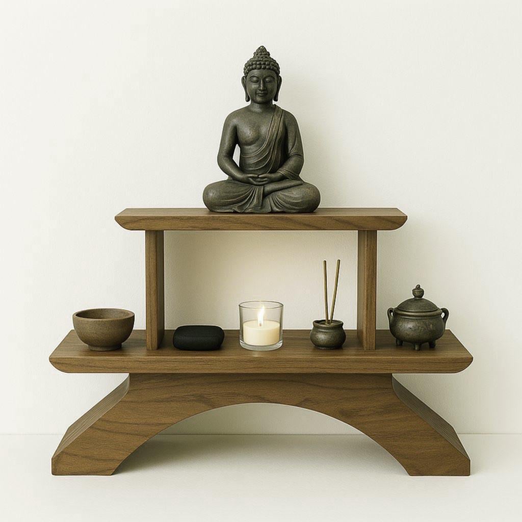 Вівтар для медитації з дерева Гаярі Мускат (ЛАТ-014107)