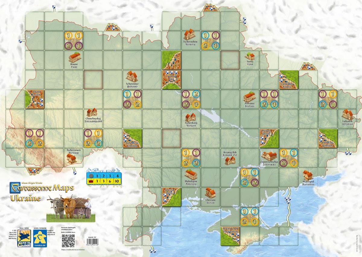Карта Украины к игре Carcassonne (1872311344)