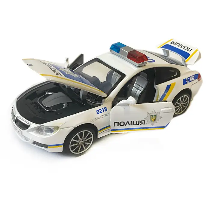 Инерционная металлическая машинка TK Group 7777 полиция коллекционная модель со звуком и светом (1821642366)