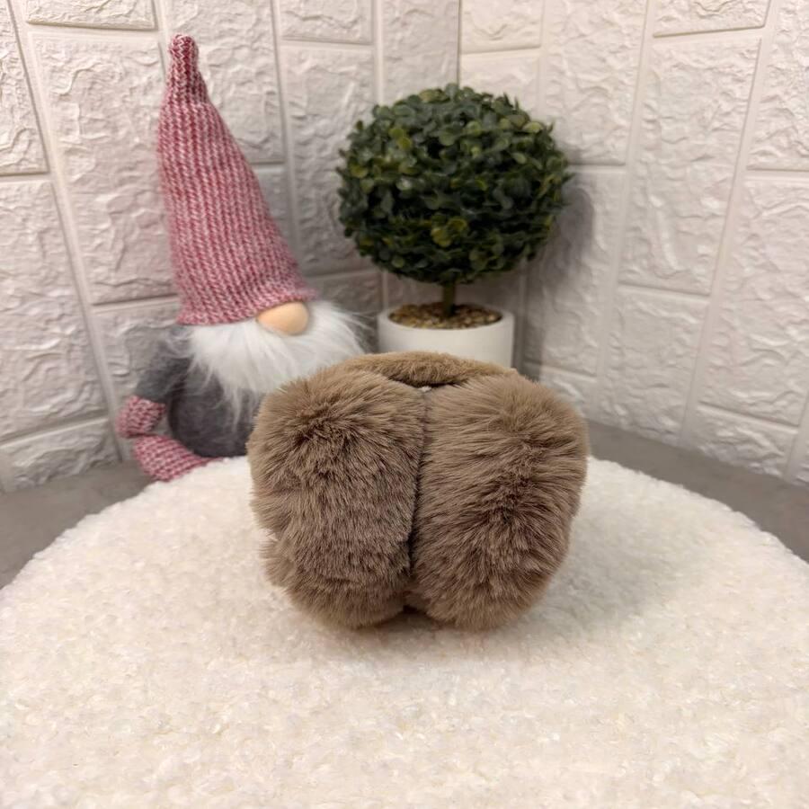 Наушники зимние меховые OneSize Шоколадный (VLD201) - фото 3 Наушники зимние меховые OneSize Шоколадный (VLD201) - фото 3