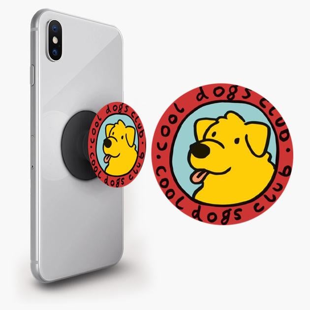 Попсокет для телефону PopSockets Собака арт Чорний (pop353) - фото 3