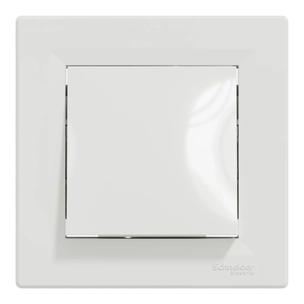Вимикач 1-клавішний прохідний Schneider Electric ASFORA EPH0400121 Білий (3036795758)