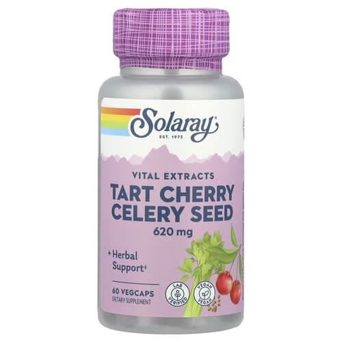 Вишня экстракт Solaray Tart Cherry Celery Seed 60 VegCaps (SOR-17404)