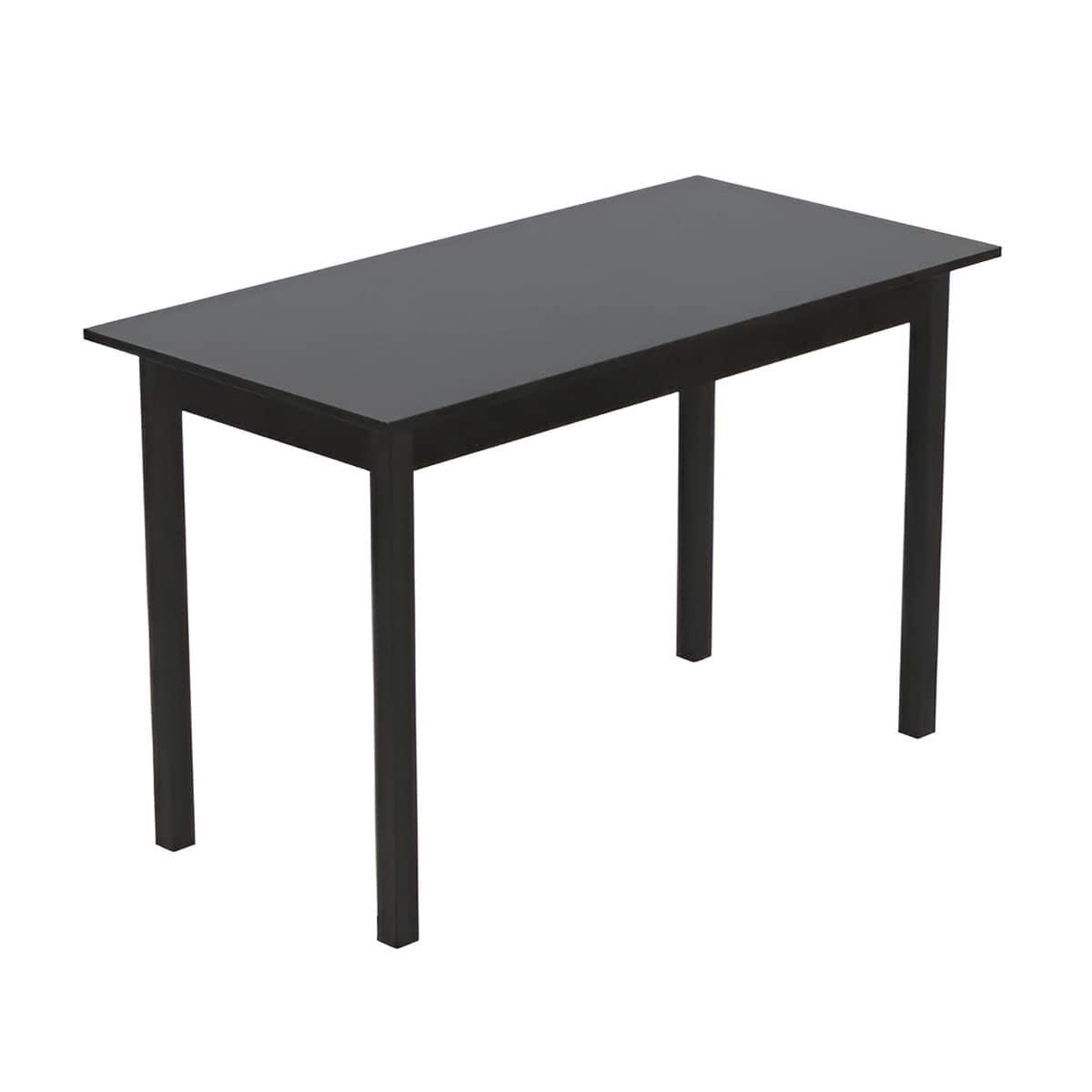 Обеденный стол Ferrum-decor Марио ДСП 16 мм 75x120x80 см Черный/Сосна Кембра (FRD-105740)