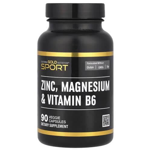 Цинк Калифорния Gold Nutrition Zinc Magnesium & Vitamin B6 90 растительных капс. (CGN-02284)