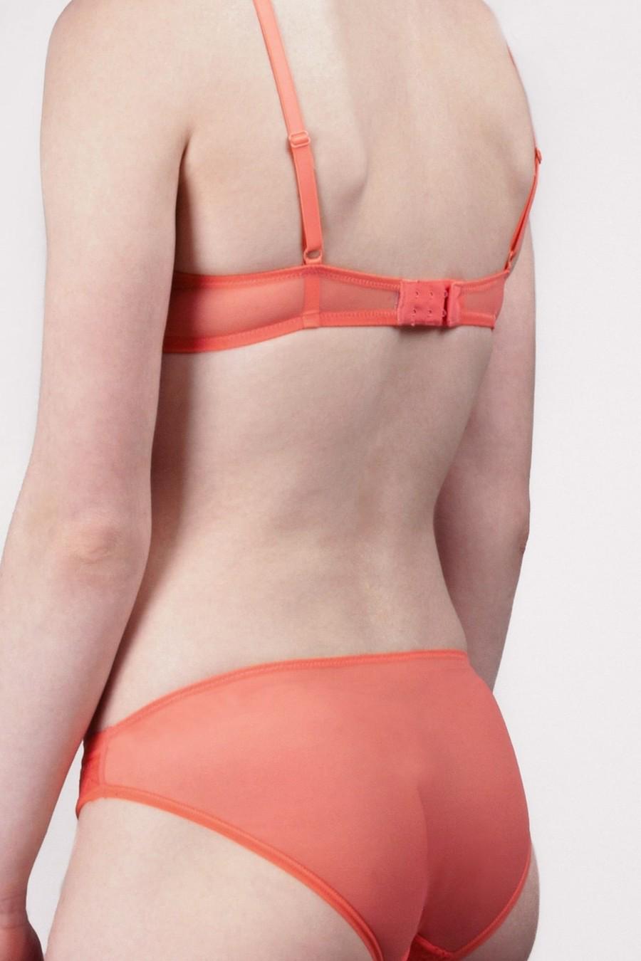 Комплект білизни Gisela бюстгальтер push-up/трусики сліп 70C/S Кораловий (67242) - фото 4 Комплект білизни Gisela бюстгальтер push-up/трусики сліп 70C/S Кораловий (67242) - фото 4