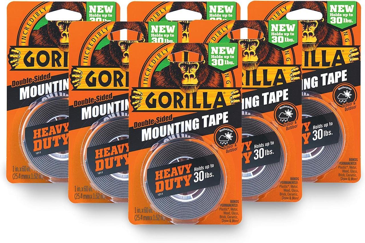 Монтажна стрічка GORILLA Heavy Duty 2,5x150 см 6 шт. Чорний