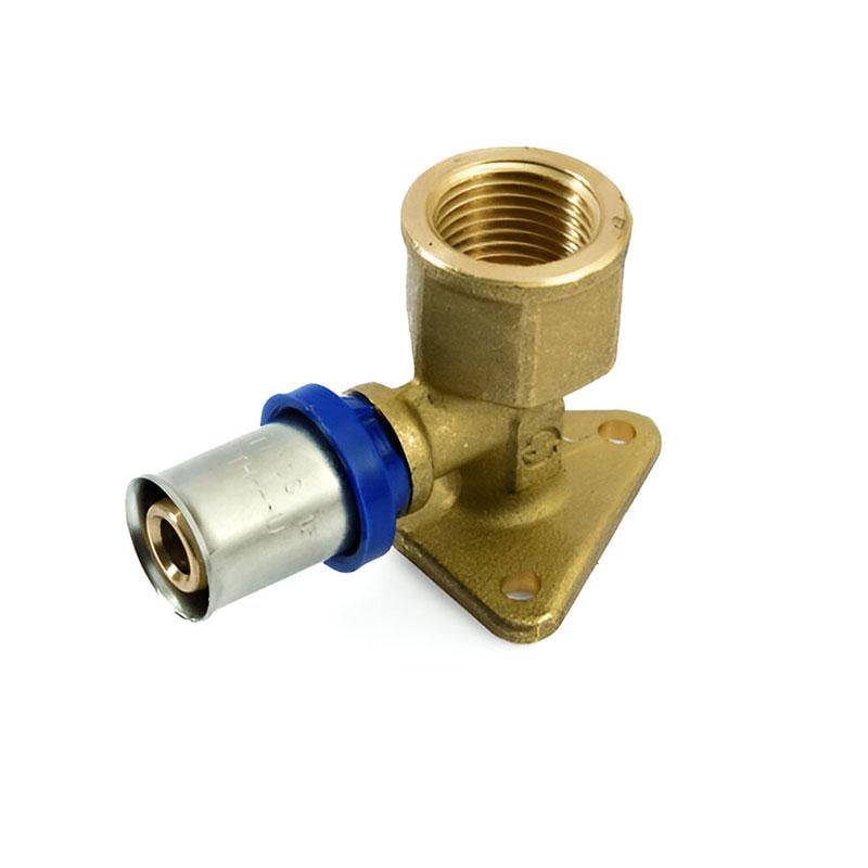 Коліно прес GENERAL FITTINGS 16 мм x 1/2" ВР (AKV-5S0023H041620T)