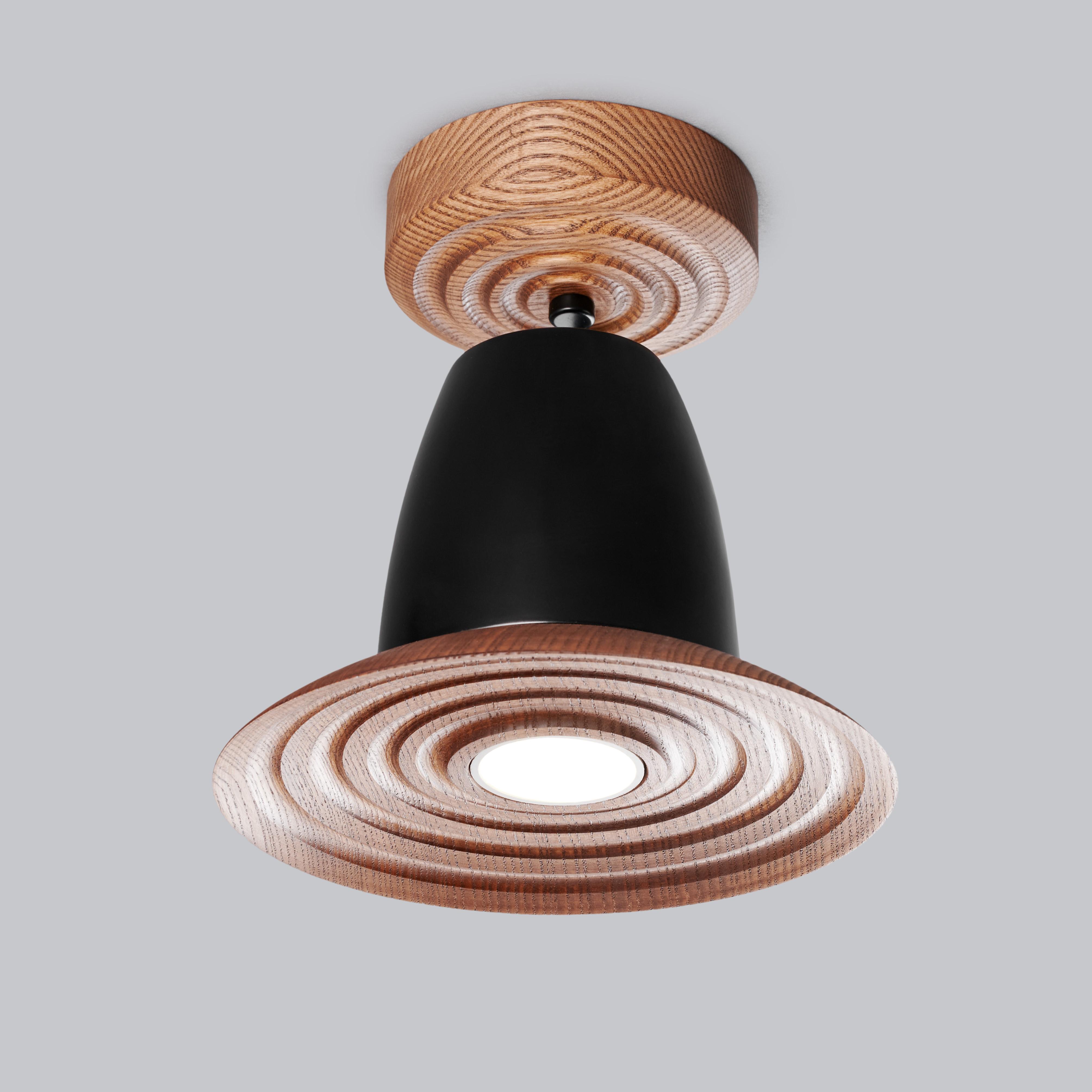 Бра в стиле лофт Gaff Design Orbit Black Walnut (BRA104) - фото 3