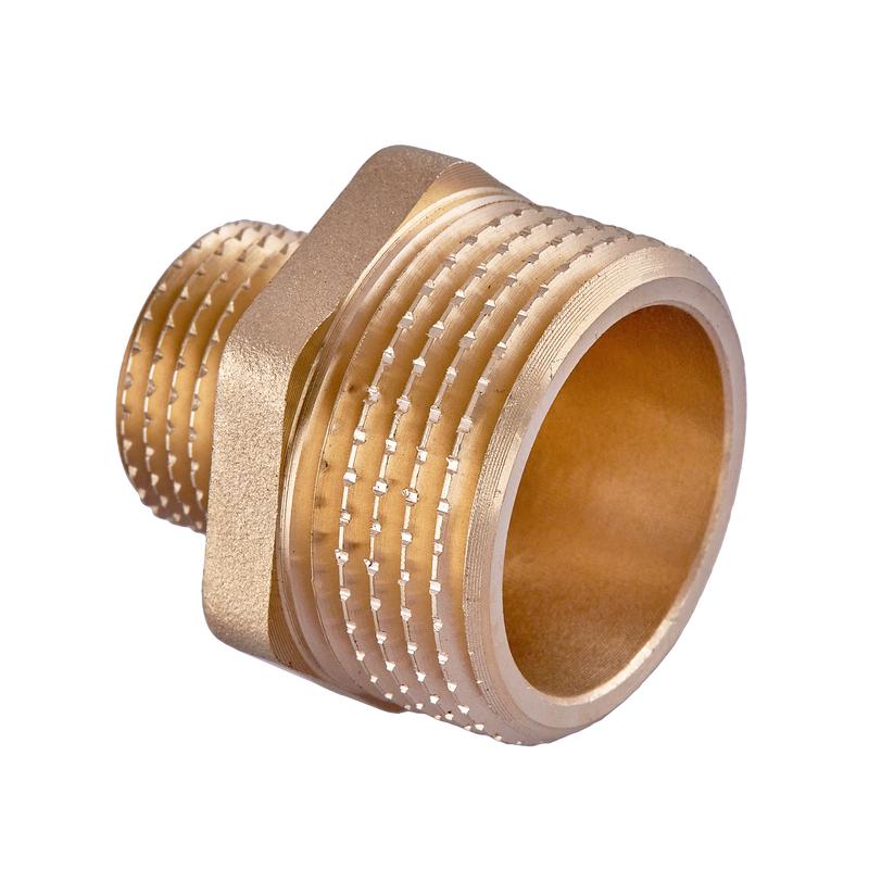 Ниппель редукционный KOER KF.N0810.WN 1x3/4" резьбовой наружная резьба латунный (OL-MX1515) - фото 2