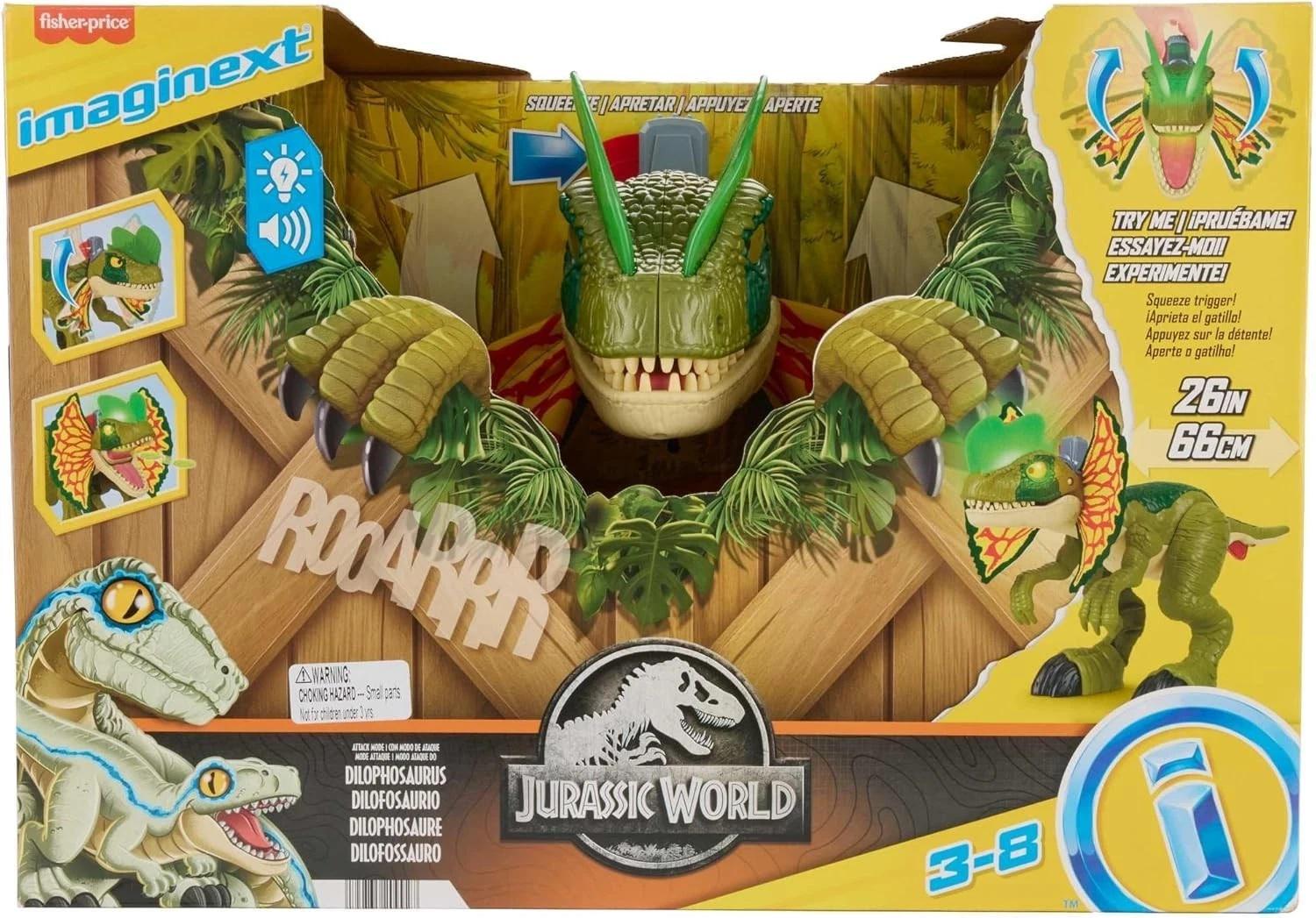 Дитяча ігрова фігурка Imaginext Jurassic World Dilophosaurus Fierce Launchin (669632126) - фото 2 Дитяча ігрова фігурка Imaginext Jurassic World Dilophosaurus Fierce Launchin (669632126) - фото 2