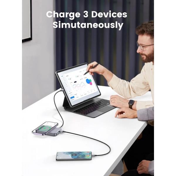 Повербанк UGREEN Magnetic Wireless PB206 (15086) - фото 5 Повербанк UGREEN Magnetic Wireless PB206 (15086) - фото 5