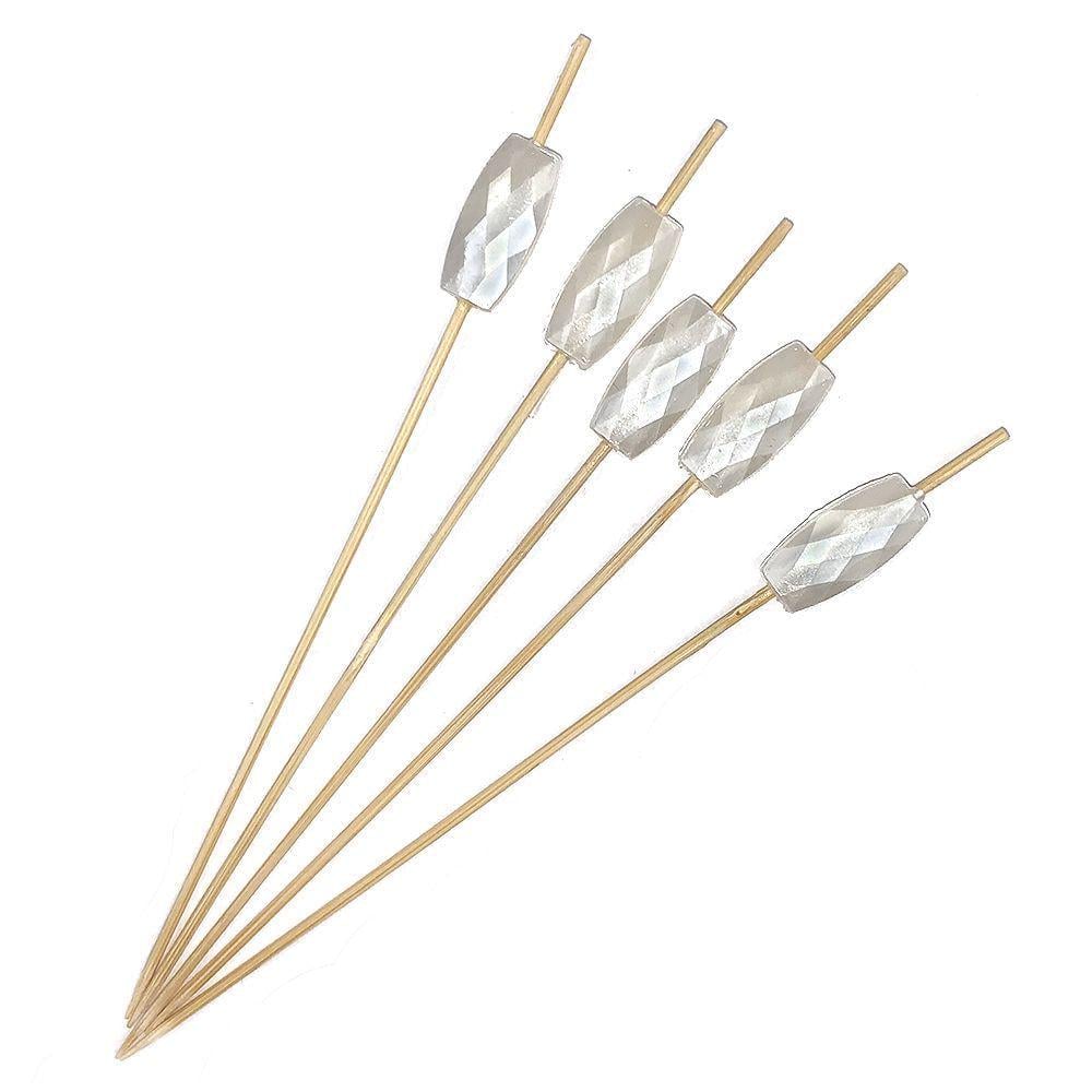 Шпажки Перламутровые вставки 12 см 100 шт. (478)