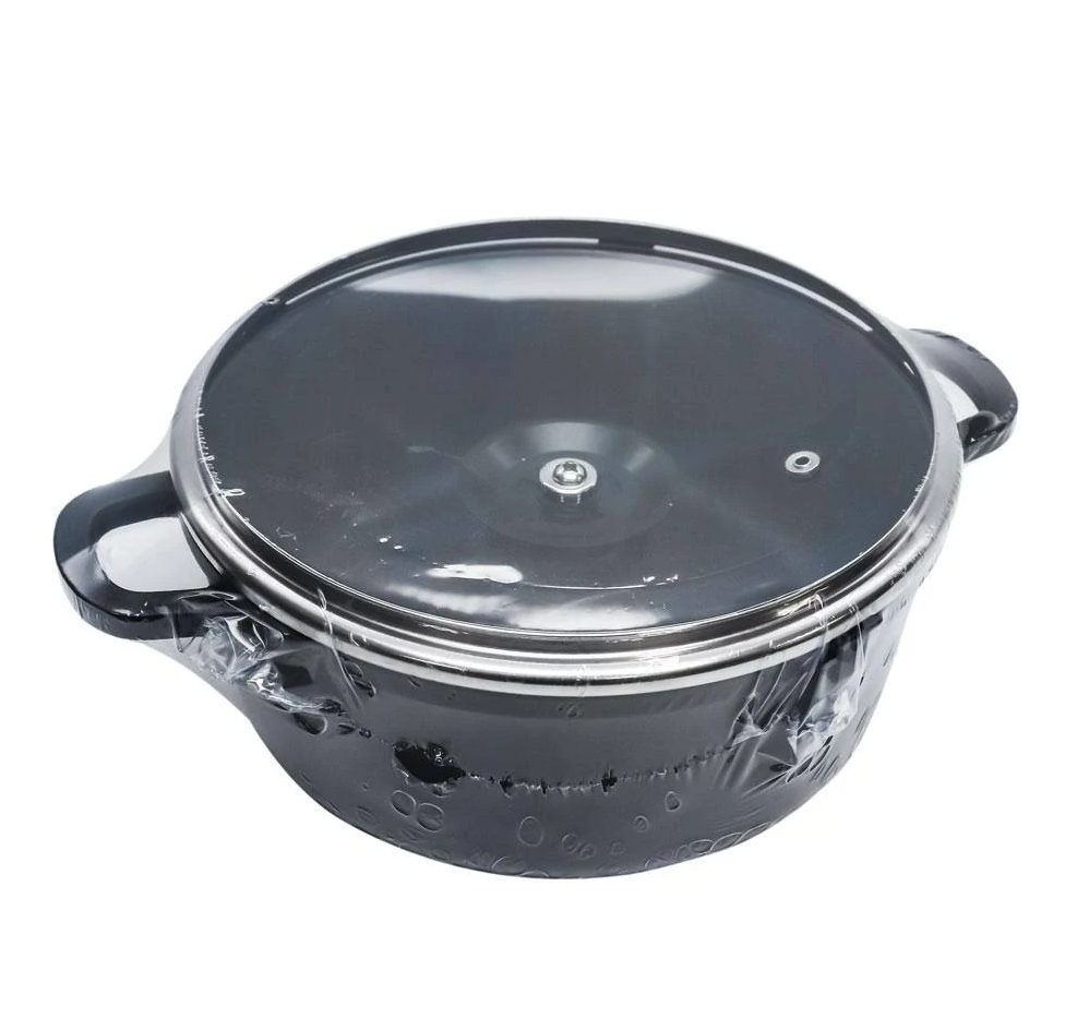 Казан алюмінієвий А-Плюс з антипригарним мармуровим покриттям 16 см 1,15 л (MPL-1995) - фото 2 Казан алюмінієвий А-Плюс з антипригарним мармуровим покриттям 16 см 1,15 л (MPL-1995) - фото 2