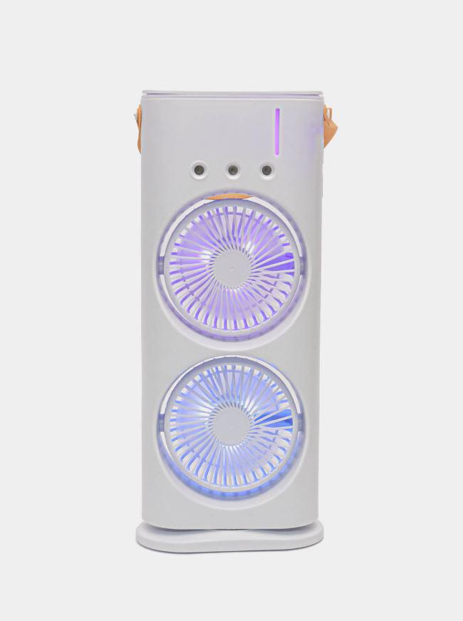 Настольный увлажнитель воздуха с двумя вентиляторами и LED подсветкой 280 мл White - фото 5 Настольный увлажнитель воздуха с двумя вентиляторами и LED подсветкой 280 мл White - фото 5