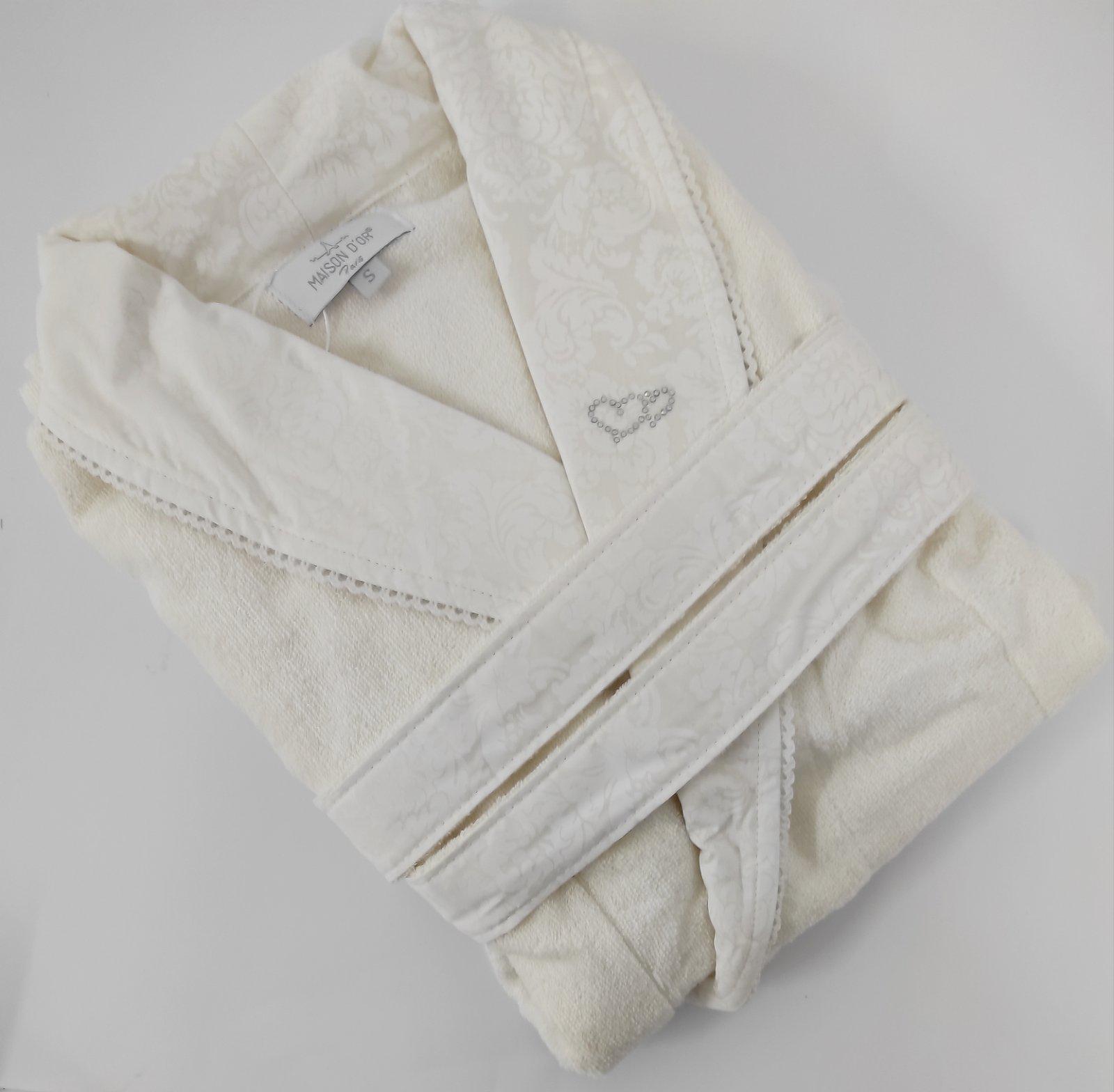 Халат женский Maison D'or Rose Marine L Ecru