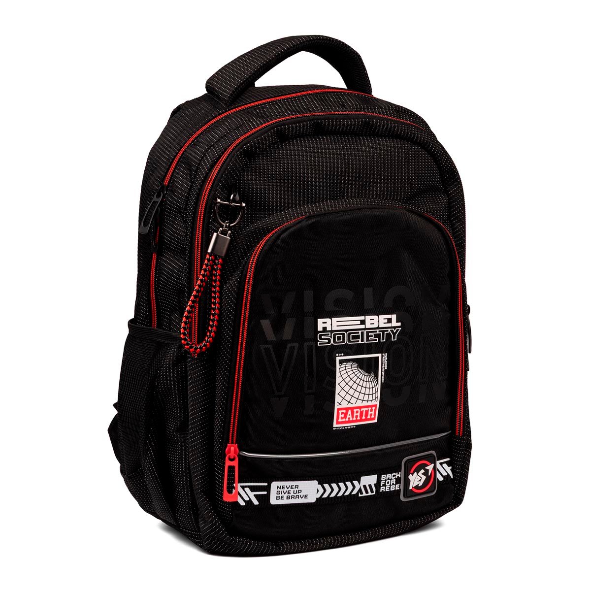 Рюкзак YES TS-109 Rebel Society 39х28х14 см Черный (559950)