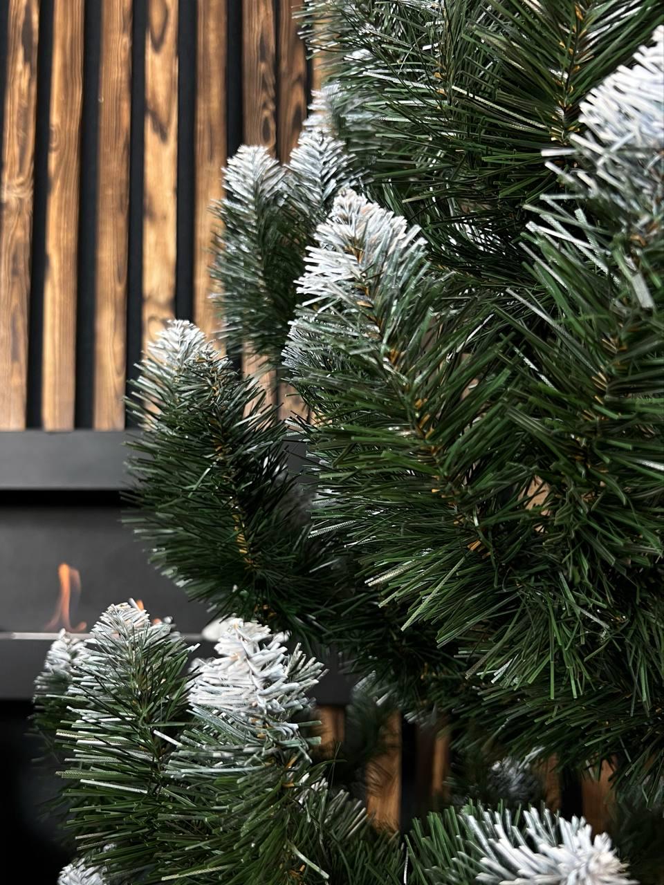 Искусственная елка Снежная королева с белыми кончиками 2,5 м Зеленый (YA678267) - фото 2