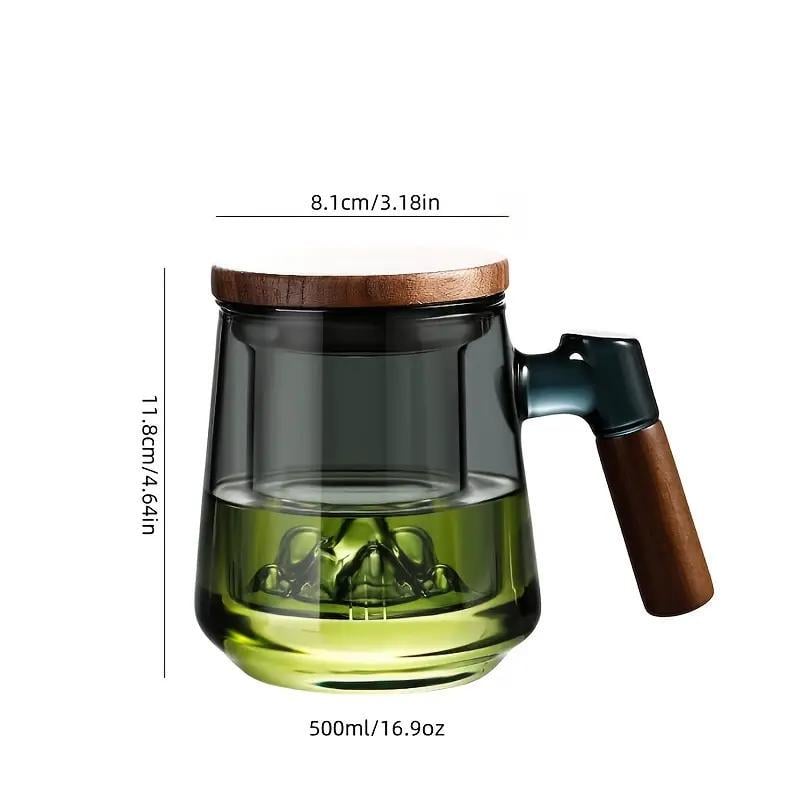 Чайник для заварювання чаю Kamjove скляний з колбою 500 мл Прозорий (500-tp) - фото 7