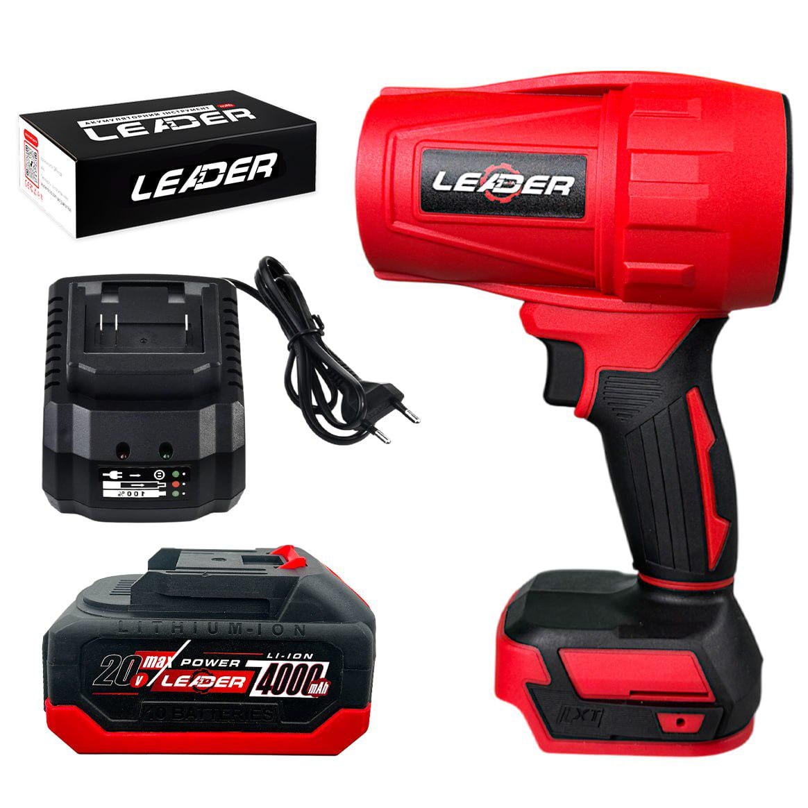 Воздуродувка аккумуляторная Leader Lite BL20-650G 4000 мАч и ЗП 20В/2 А Seat (id_4458)