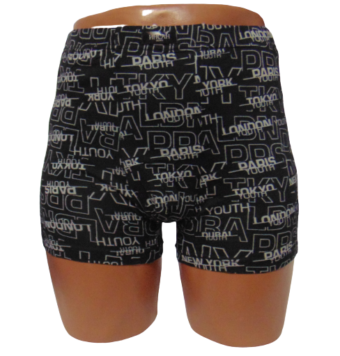 Трусы мужские боксеры Инсан 18707 3XL Черный/Белый