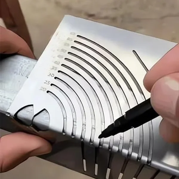 Разметочный шаблон для маркировки углов и дуг на металлическом профиле (C01279) - фото 6 Разметочный шаблон для маркировки углов и дуг на металлическом профиле (C01279) - фото 6