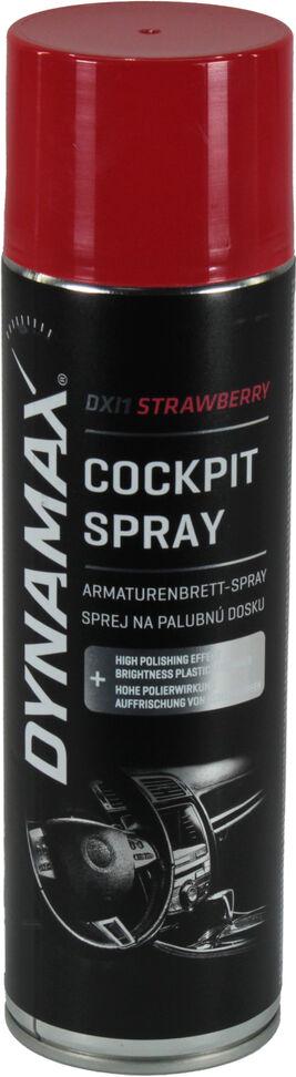 Полироль для пластика Dynamax Cockpit Spray Strawberry 500 мл (606138)