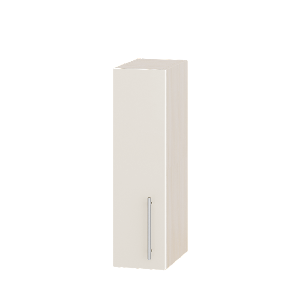 Шкаф верхний Эверест Модерн модуль Верх В01-200 20х30х72 см Жемчуг глянец/Дуб Молочный (04768)