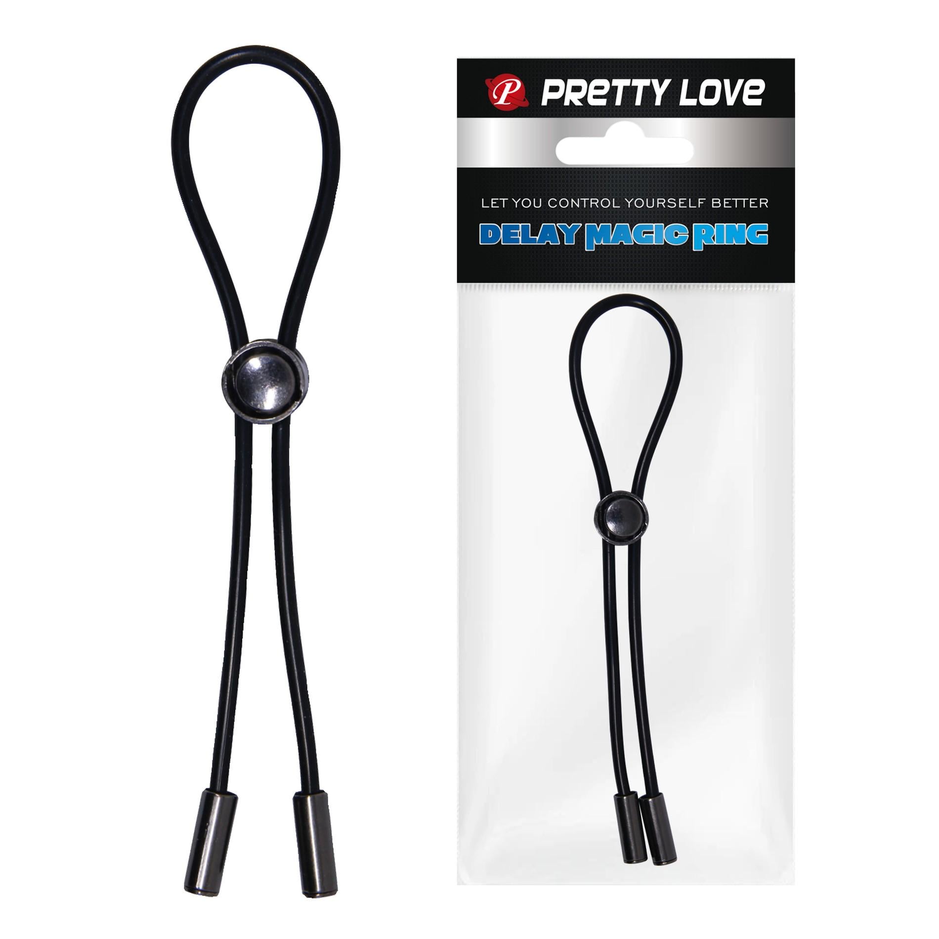 Петля для пениса Pretty Love DELAY MAGIC RING Черный (SM-BL004)