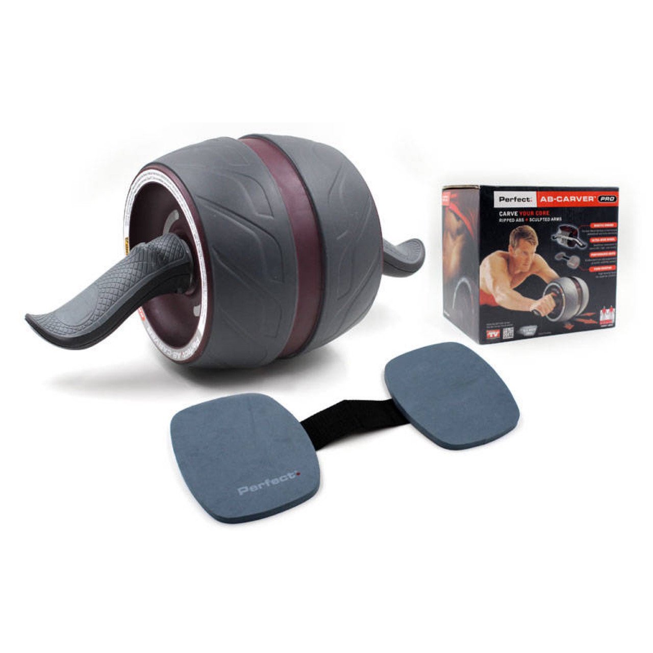 Ролик для пресса с возвратным механизмом Ab Carver Pro FI-5031 (d-19см, l-43см)