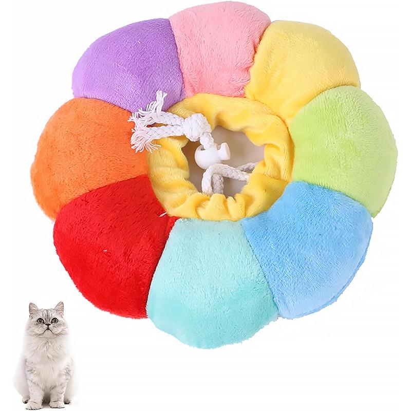 Воротник-подушка для кошек мягкий Taotaopets 028811 L Rainbow - фото 3