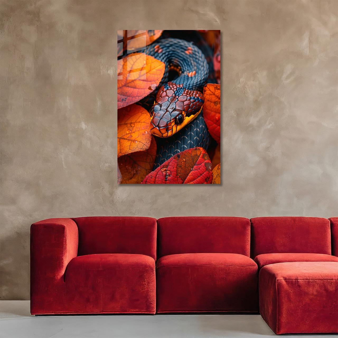 Картина на стекле NovellaPrint Узор змеи 60х90 см (553.3)