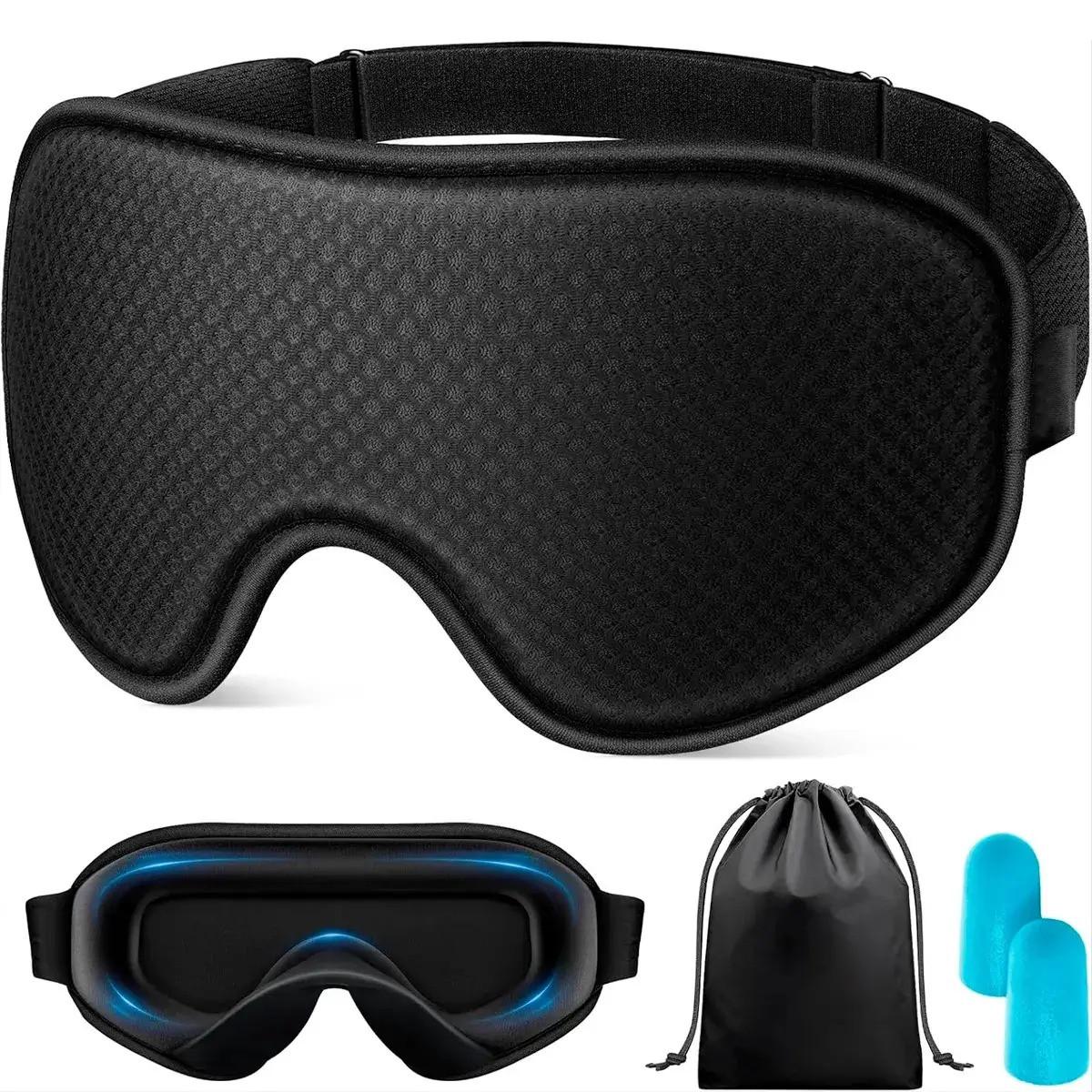 Маска для сна Wellamart анатомическая/беруши (9076) Маска для сна Wellamart анатомическая/беруши (9076)