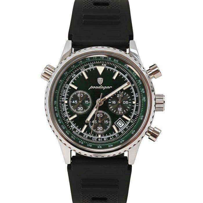 Часы мужские Poedagar Avalon Rubber со стальным корпусом 42,5х13 мм Серебро (150-96-2254)