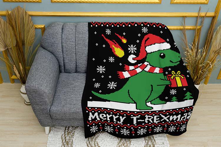 Плед плюшевый Dinosaur and Magical Gifts однослойный 135х150 см (114498)