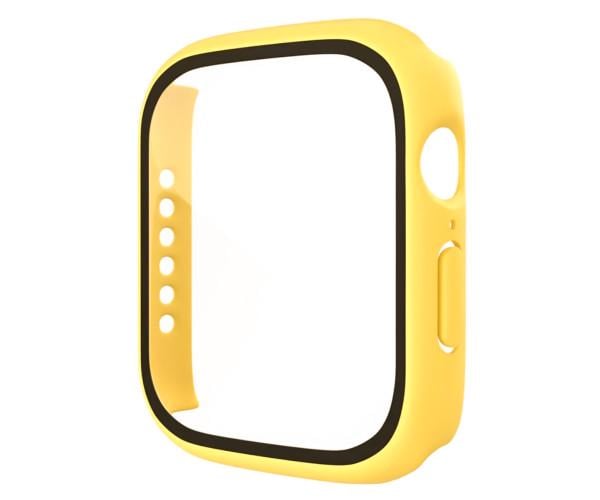 Чехол с защитным стеклом Protective Cover with Glass для Apple Watch 44 мм Желтый Чехол с защитным стеклом Protective Cover with Glass для Apple Watch 44 мм Желтый
