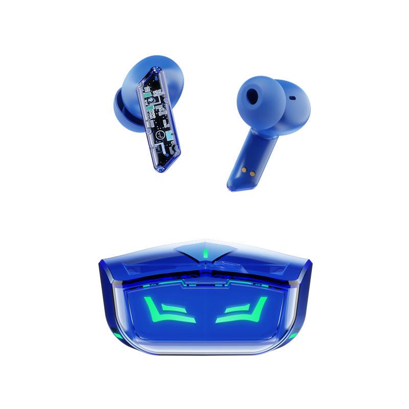 Наушники беспроводные игровые X8 LED с микрофоном шумоподавлением Синий (30484916) Наушники беспроводные игровые X8 LED с микрофоном шумоподавлением Синий (30484916)