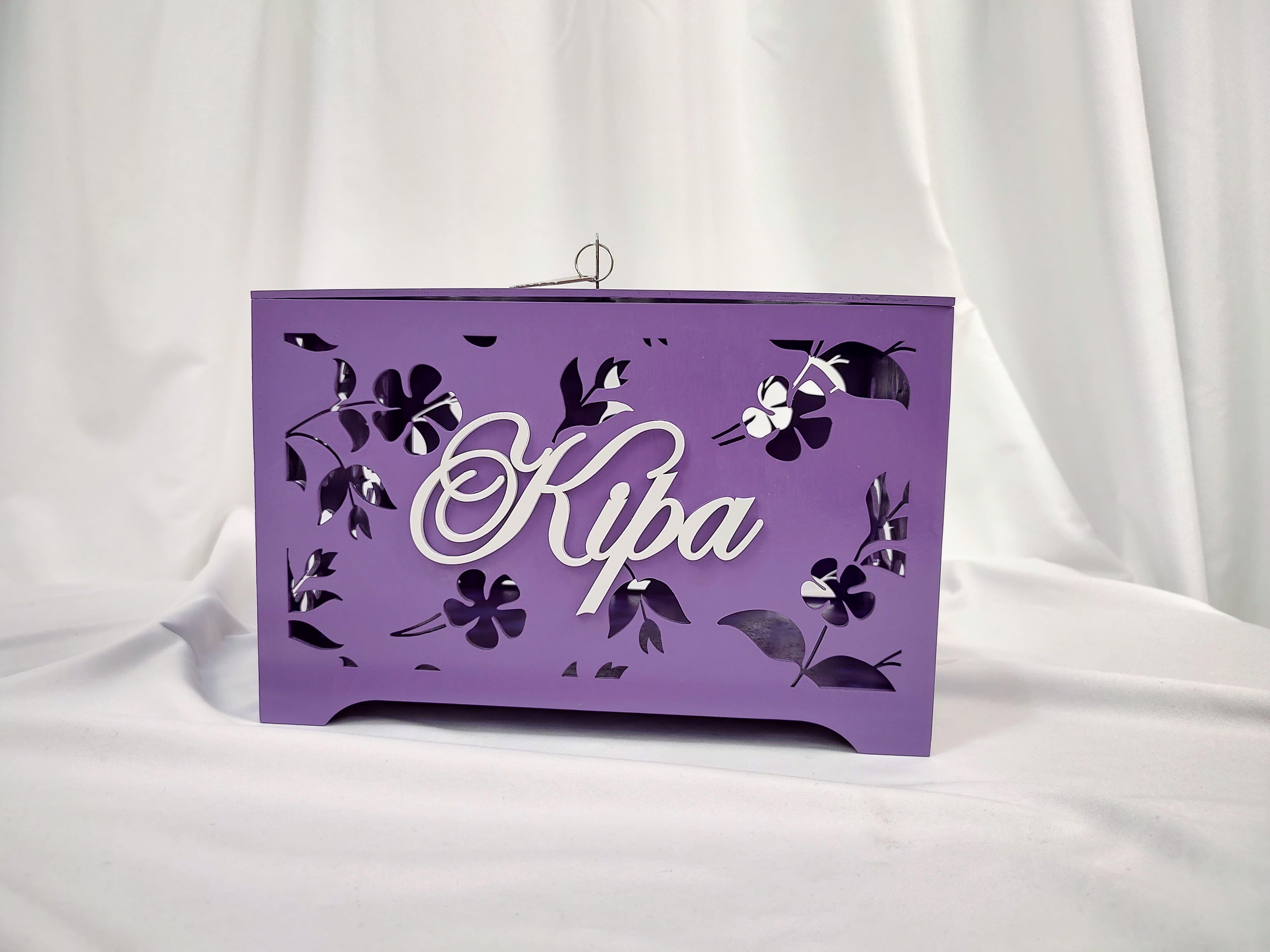 Шкатулка свадебная именная Elfy Сиреневый (23794484)