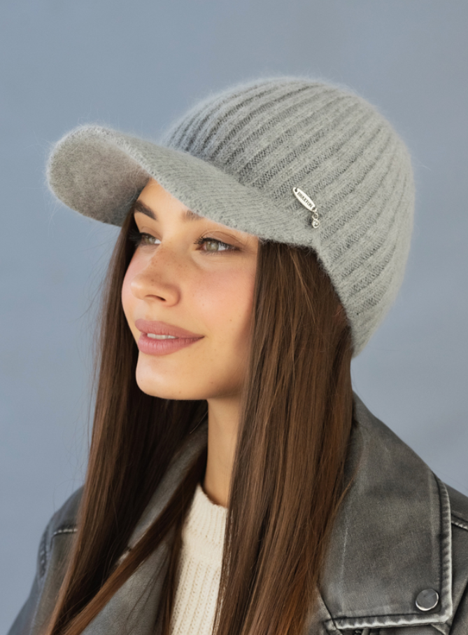 Кепка женская теплая Braxton Кокетка Серый (767W)
