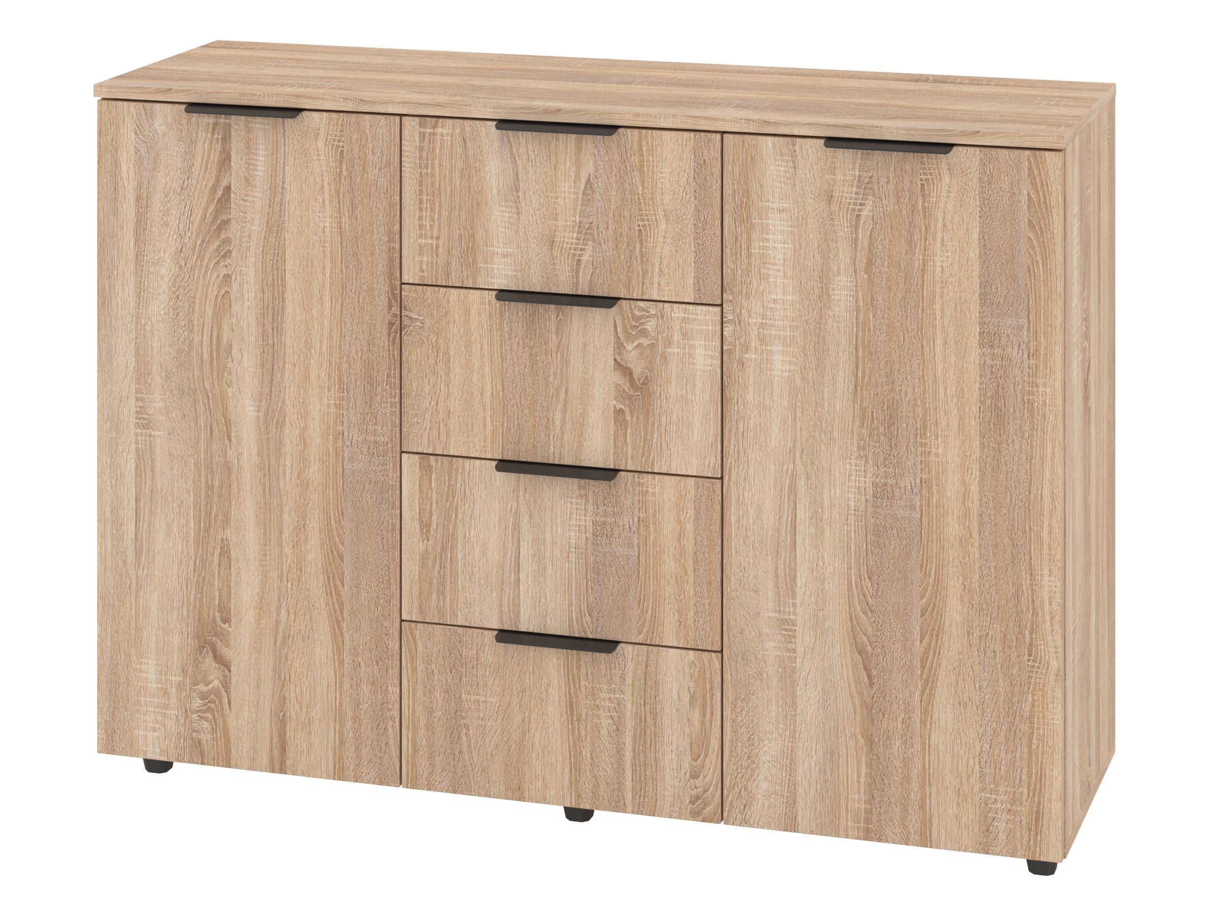 Комод з шухлядами PEHOTIN К-4+2А ДСП 120х38х87,5 см Дуб сонома (PN-100634)