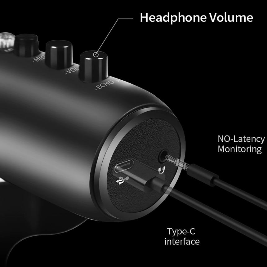 Мікрофон Folem mu900 USB конденсаторний - фото 4 Мікрофон Folem mu900 USB конденсаторний - фото 4