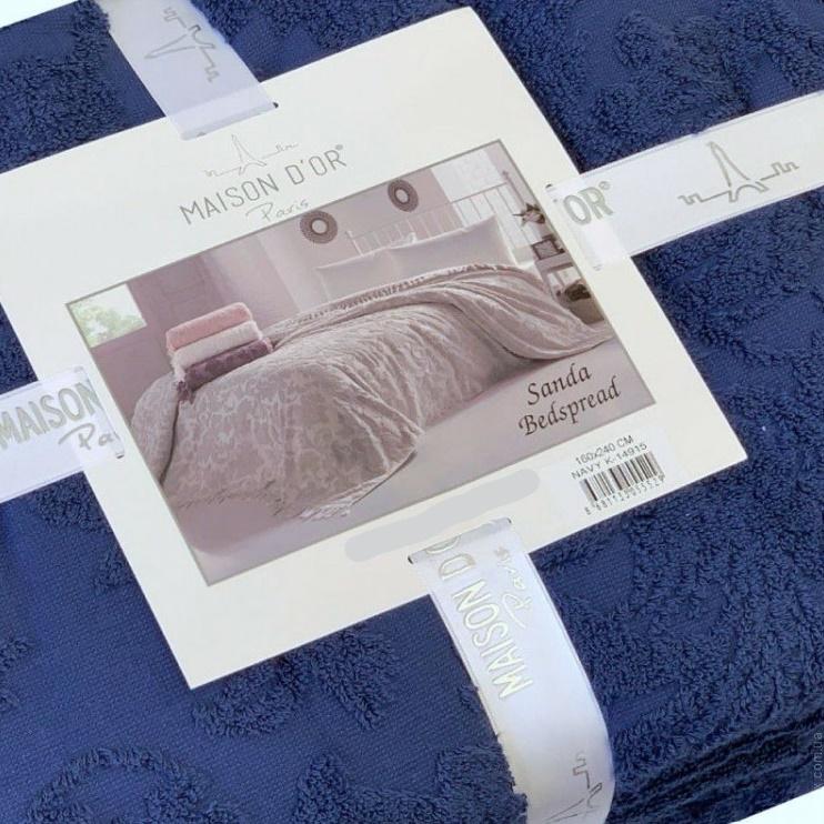 Простынь махровая Maison D'or Sanda полуторная 160x240 см Navy (2000022264854) - фото 2 Простынь махровая Maison D'or Sanda полуторная 160x240 см Navy (2000022264854) - фото 2