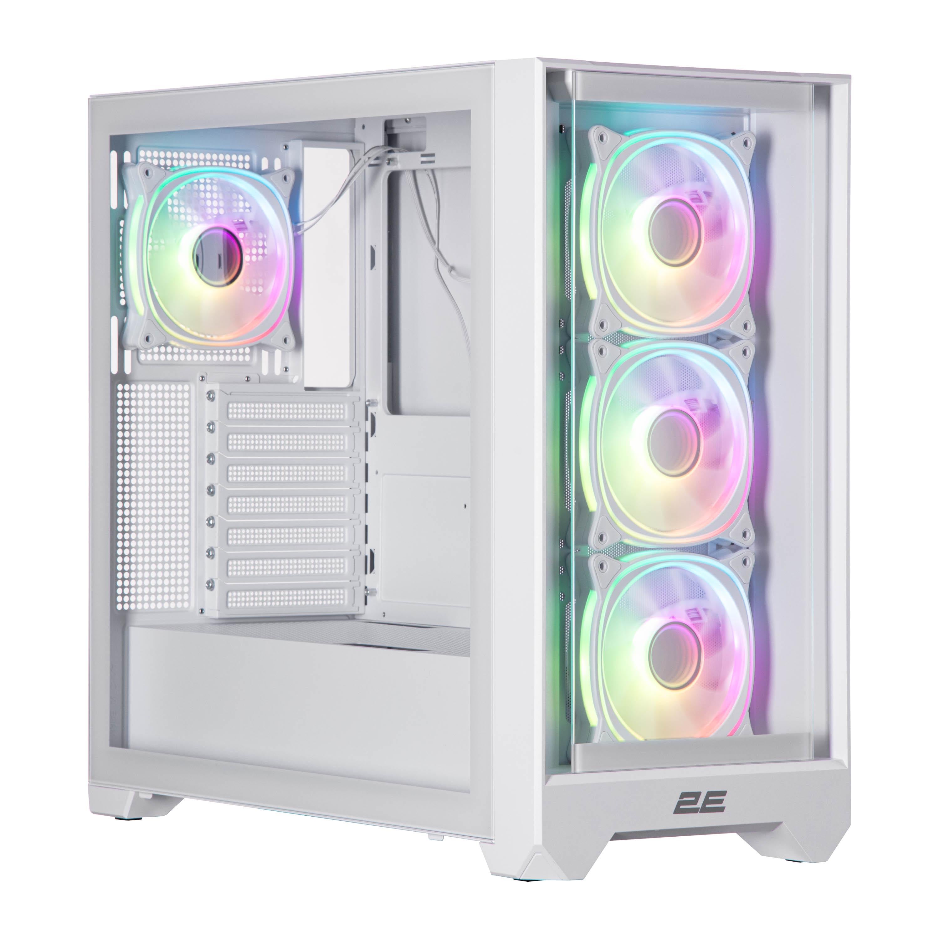 Корпус для компьютера 2E GAMING Dominator Pro G2302W Mid Tower mini-ITX/micro-ATX no PSU Белый (2E-G2302W) Корпус для компьютера 2E GAMING Dominator Pro G2302W Mid Tower mini-ITX/micro-ATX no PSU Белый (2E-G2302W)